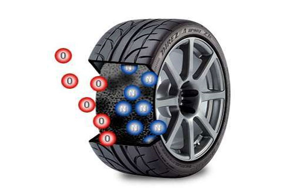 استفاده از گاز نیتروژن در تایر